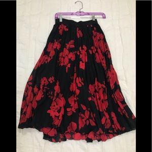 Flower Midi Skirt